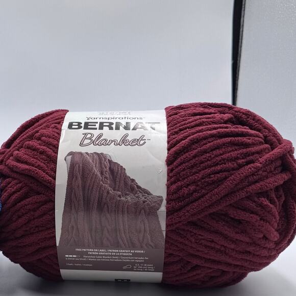 Bernat Other - Yarnspirations Bernat Blanket Purple Plum 10430 10.5 oz skein yarn super bulky